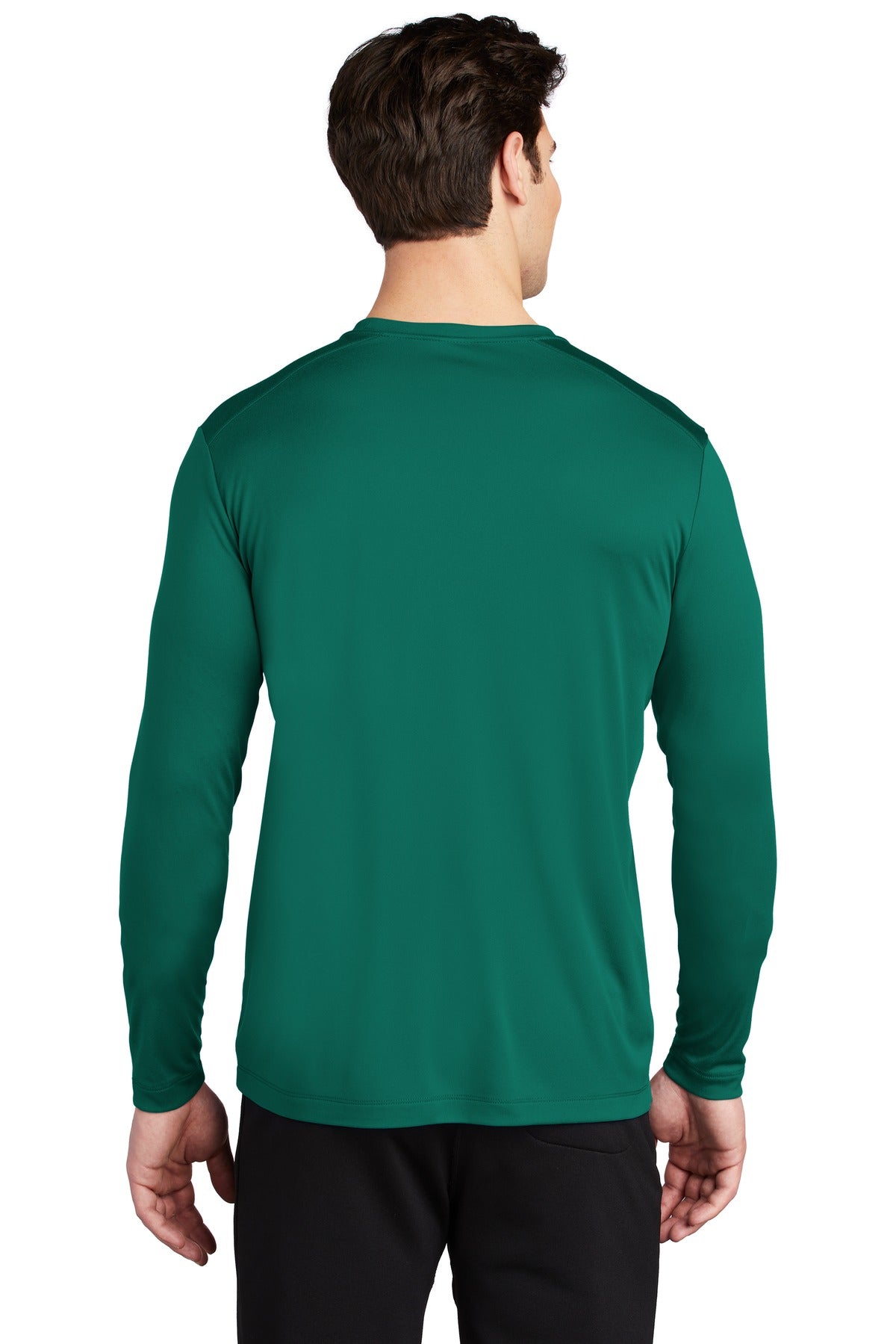 Marine Green Sport-Tek Posi-UV Pro Long Sleeve Tee. ST420LS