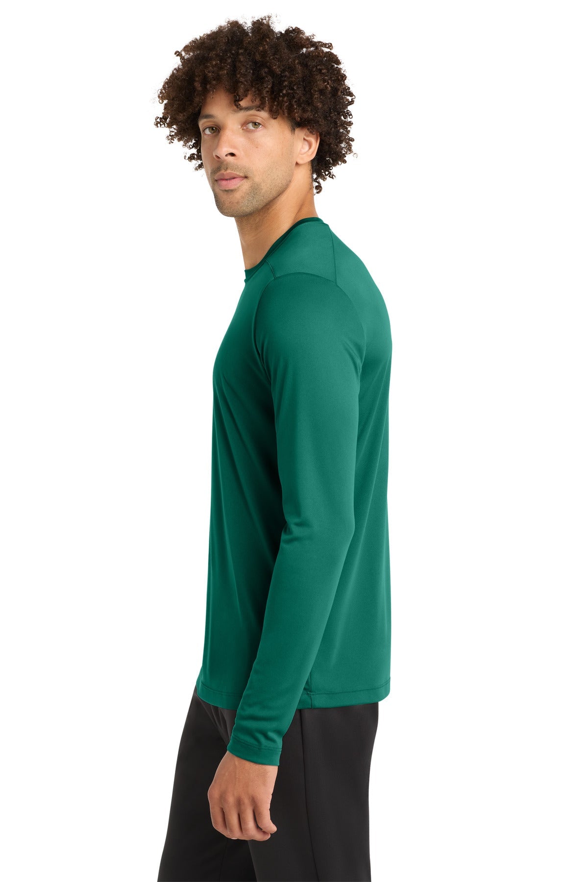 Marine Green Sport-Tek Posi-UV Pro Long Sleeve Tee. ST420LS