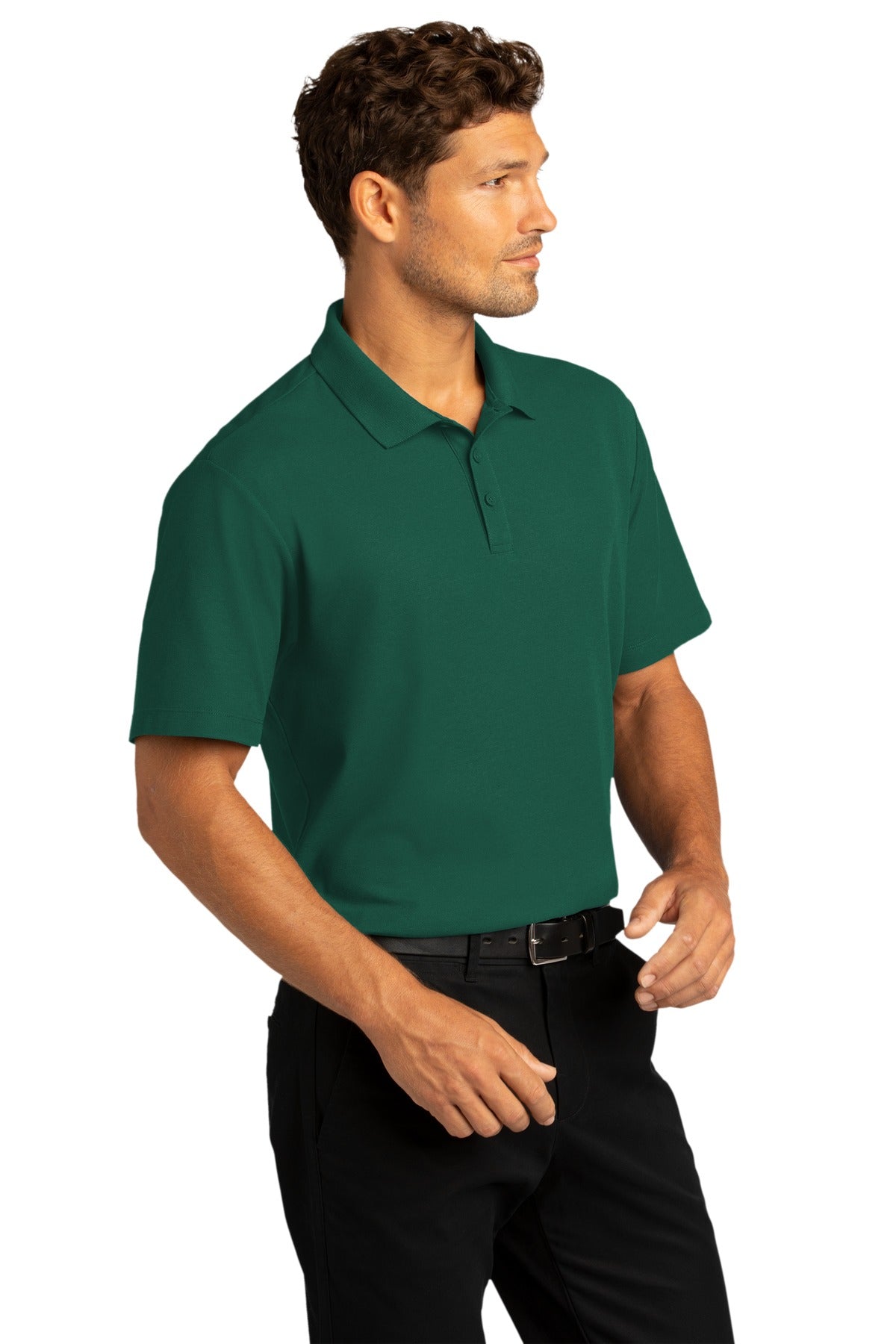 MarineGrn Port Authority SuperPro React Polo. K810