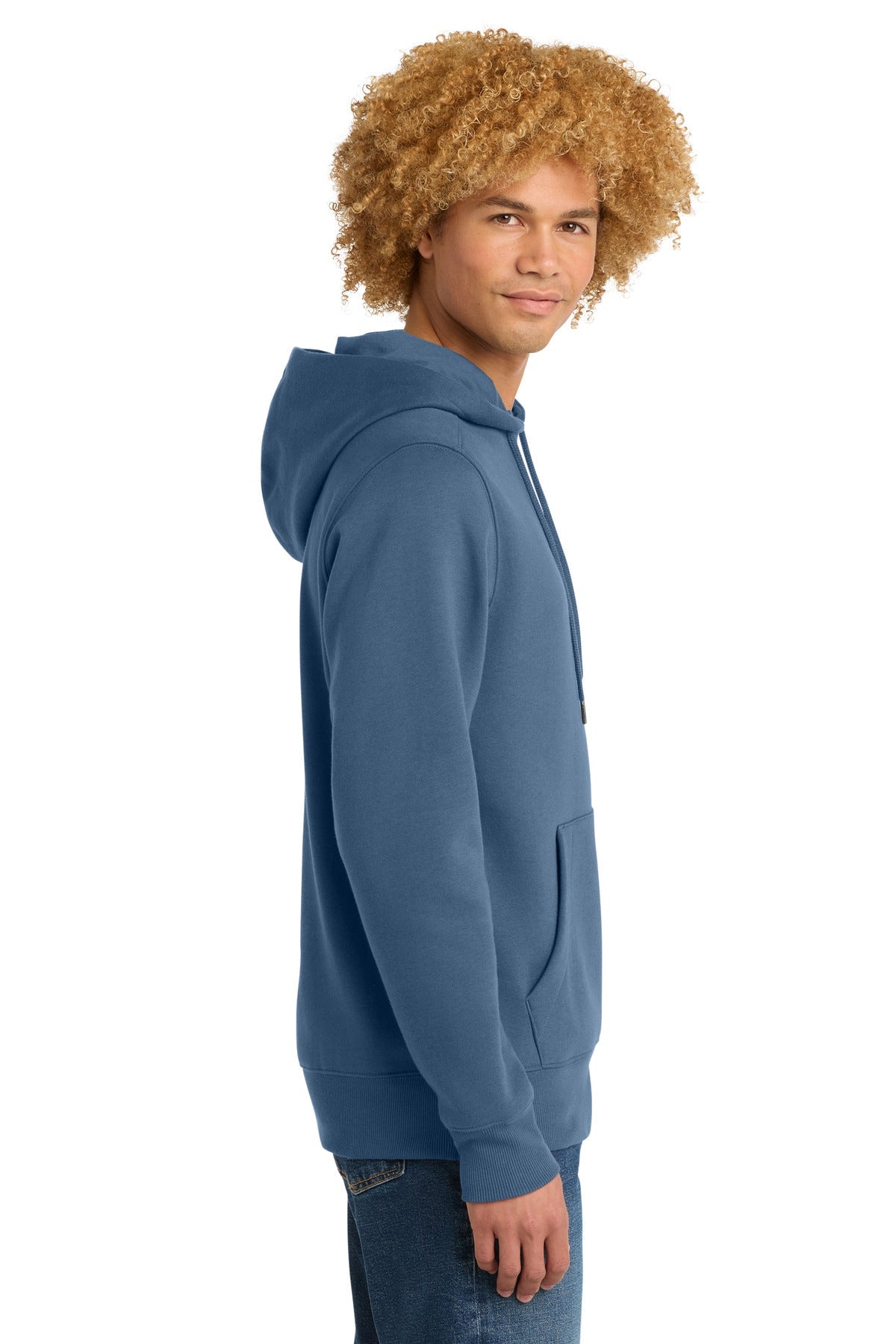 Maritime Blue District Perfect Weight Fleece Hoodie DT1101