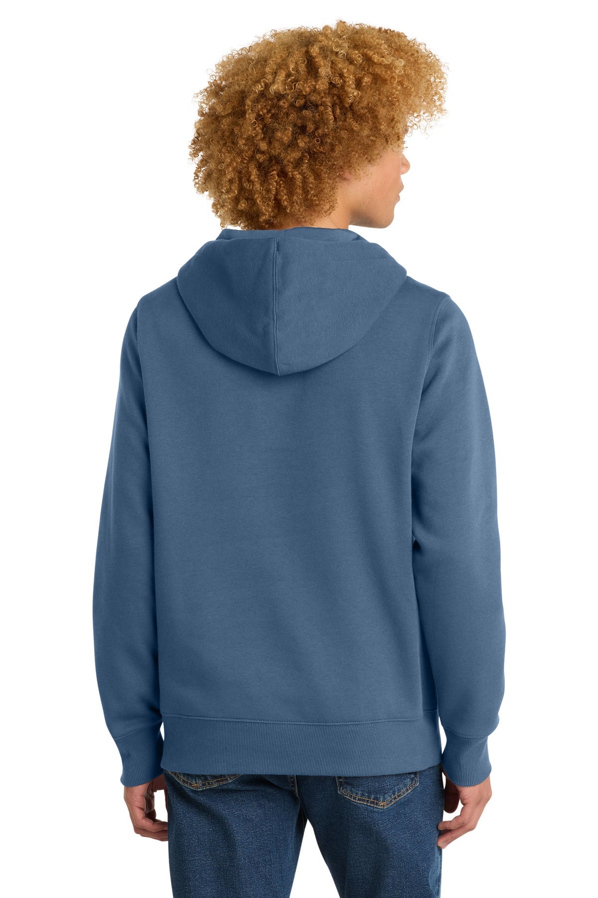 Maritime Blue District Perfect Weight Fleece Hoodie DT1101