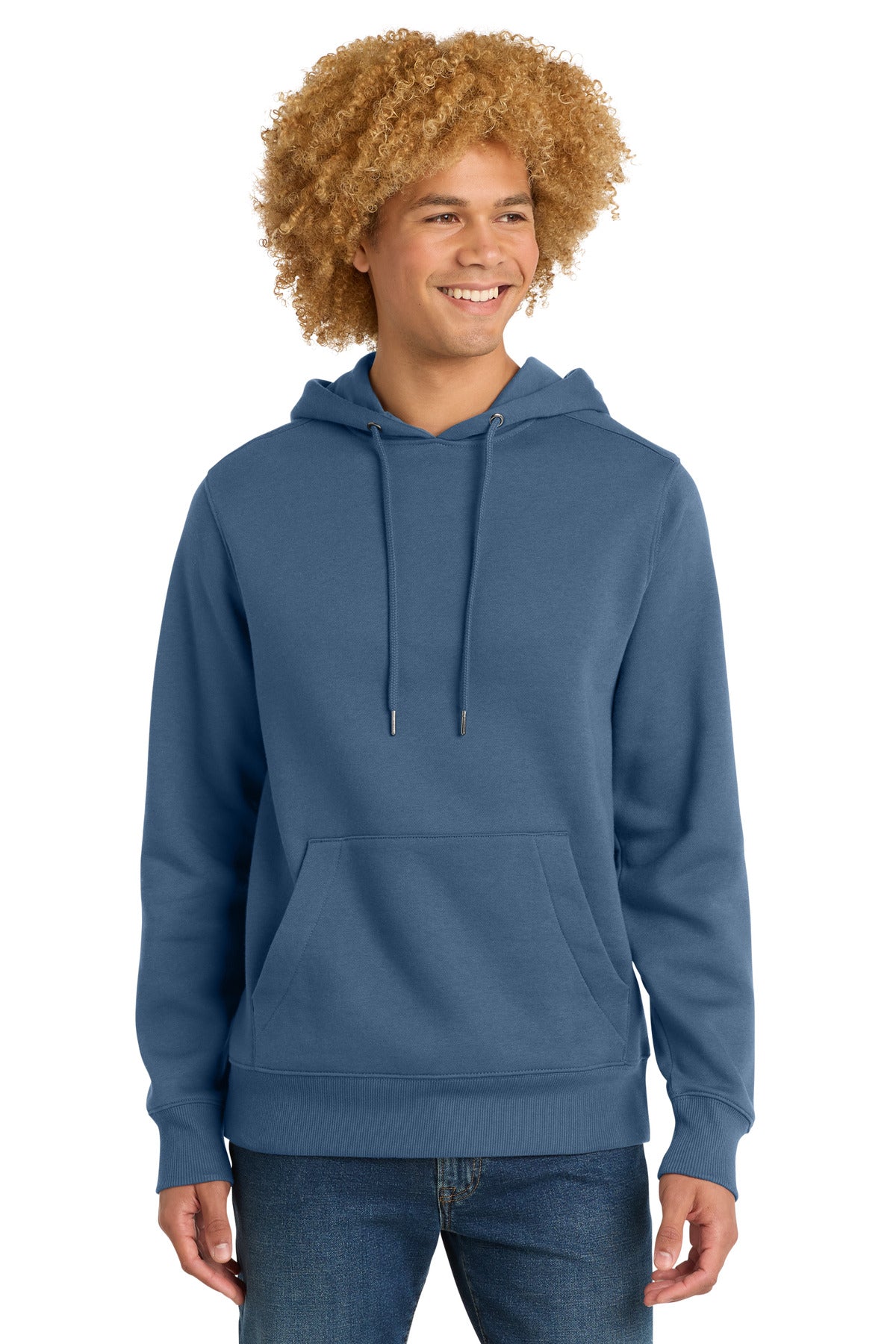 Maritime Blue District Perfect Weight Fleece Hoodie DT1101