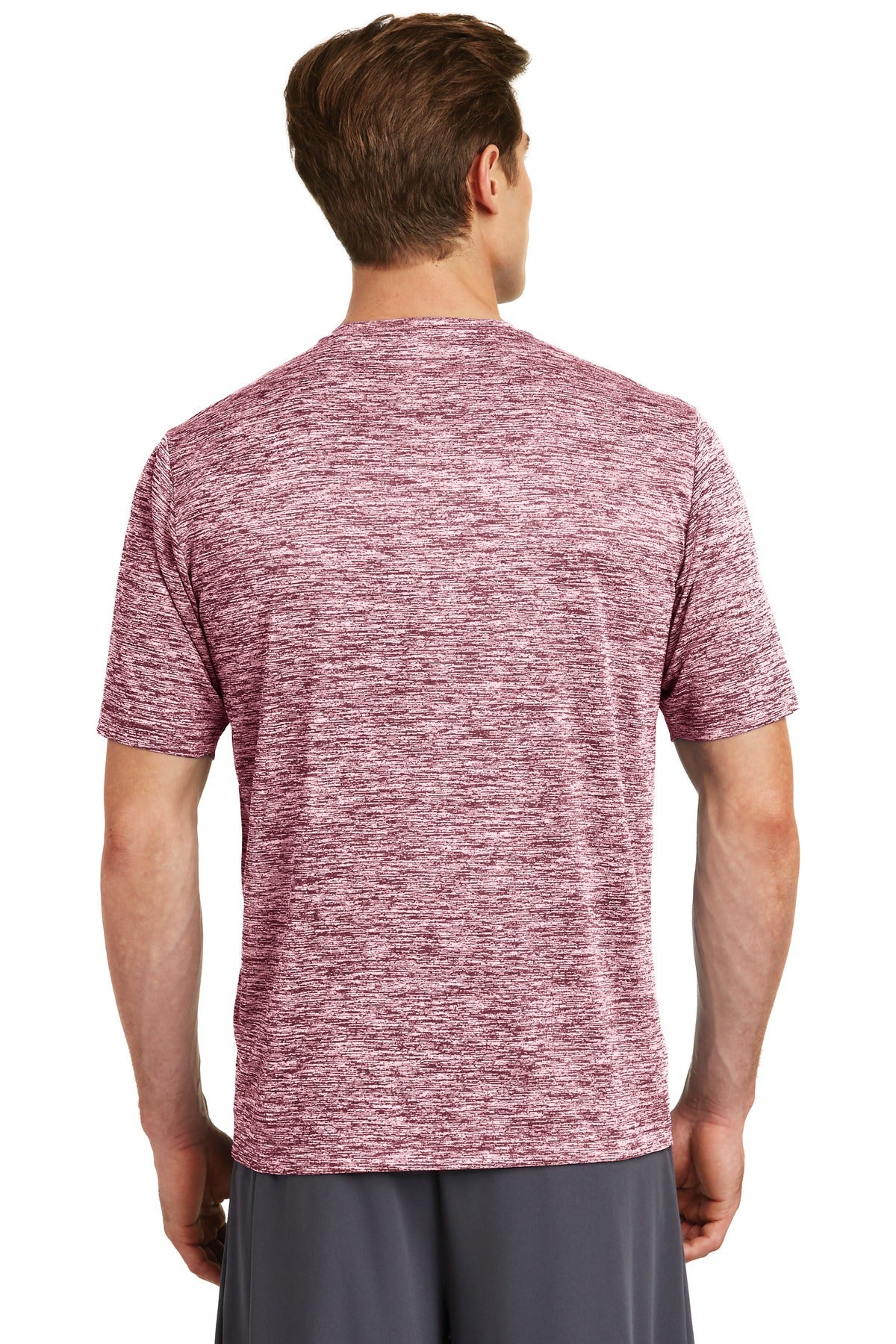 Maroon Electrc Sport-Tek PosiCharge Electric Heather Tee. ST390