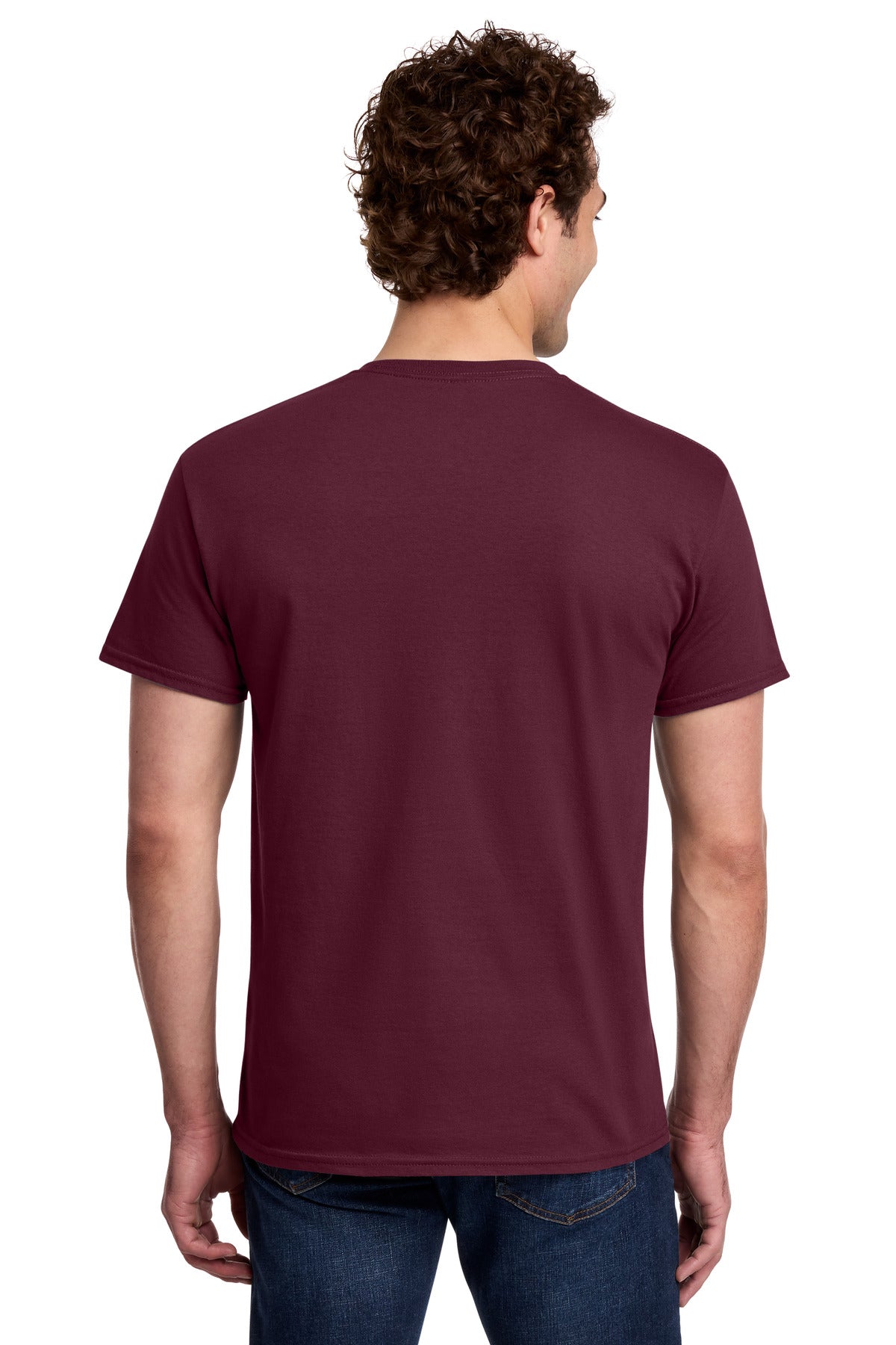 Maroon Gildan Light Cotton Tee 3000
