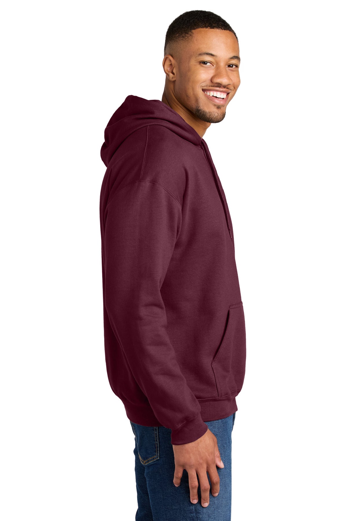 Maroon Gildan Softstyle Midweight Pullover Hooded Sweatshirt SF500