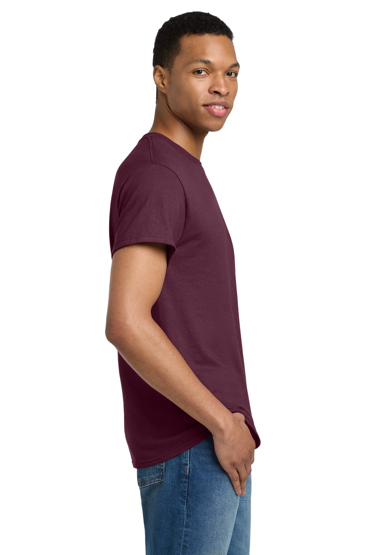 Maroon Gildan - Ultra Cotton 100% US Cotton T-Shirt. 2000