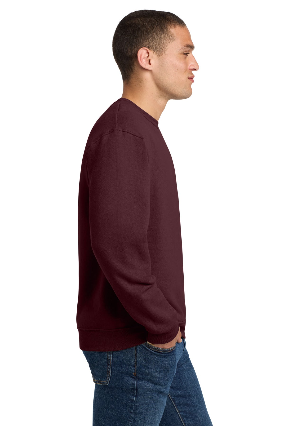 Maroon Jerzees - NuBlend Crewneck Sweatshirt. 562M