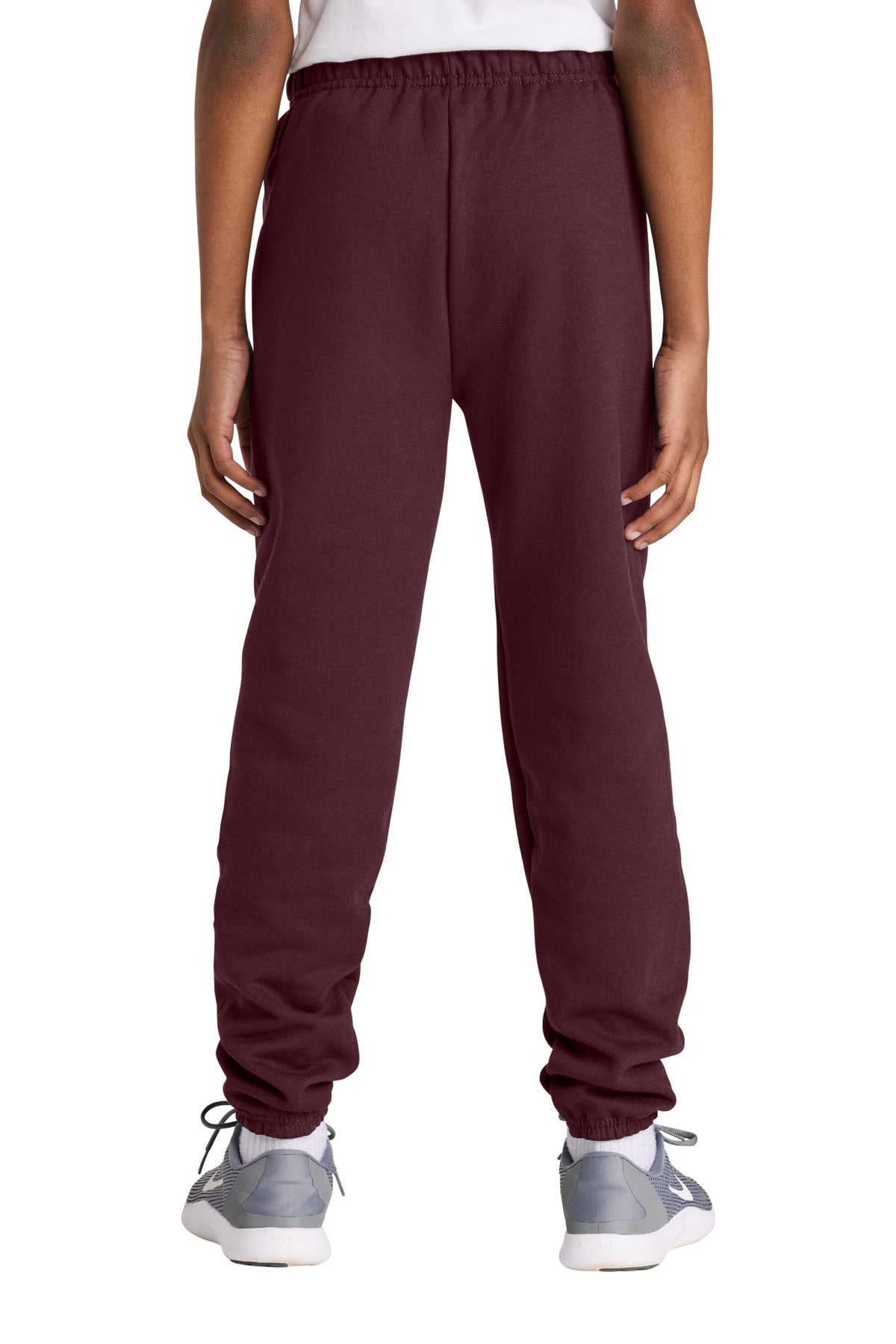 Maroon Jerzees Youth NuBlend Sweatpant 973B