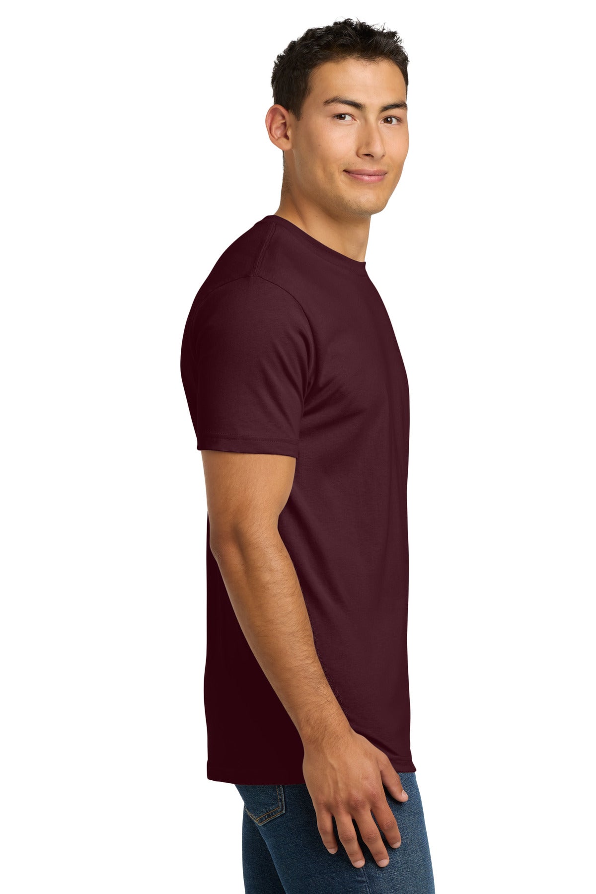 Maroon Next Level Apparel Adult Cotton Tee. NL3600