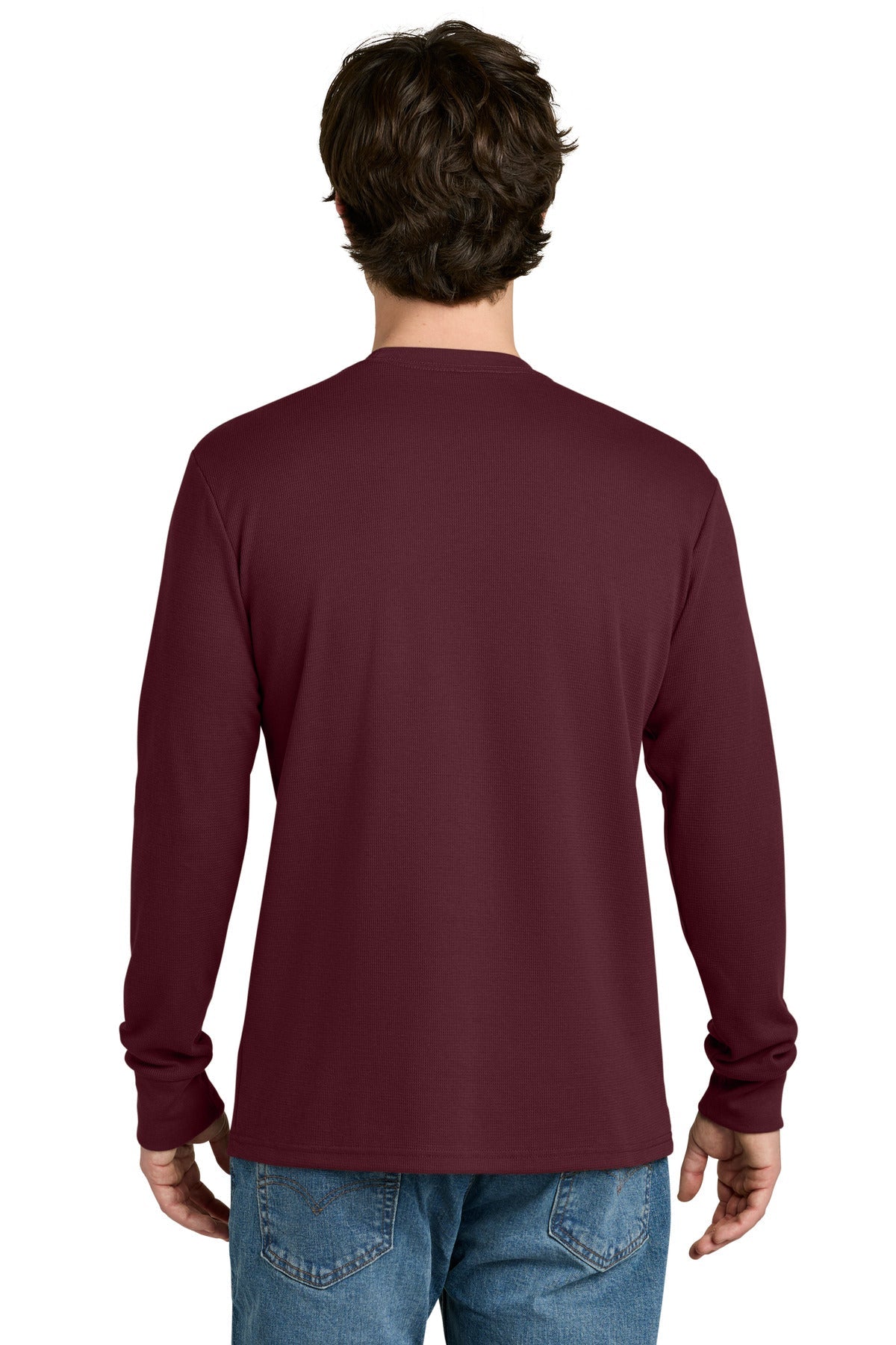 Maroon Next Level Apparel Ideal Thermal Long Sleeve Tee NL8211