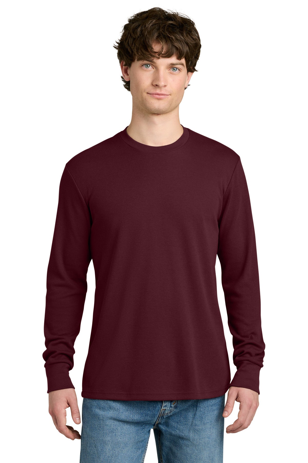 Maroon Next Level Apparel Ideal Thermal Long Sleeve Tee NL8211