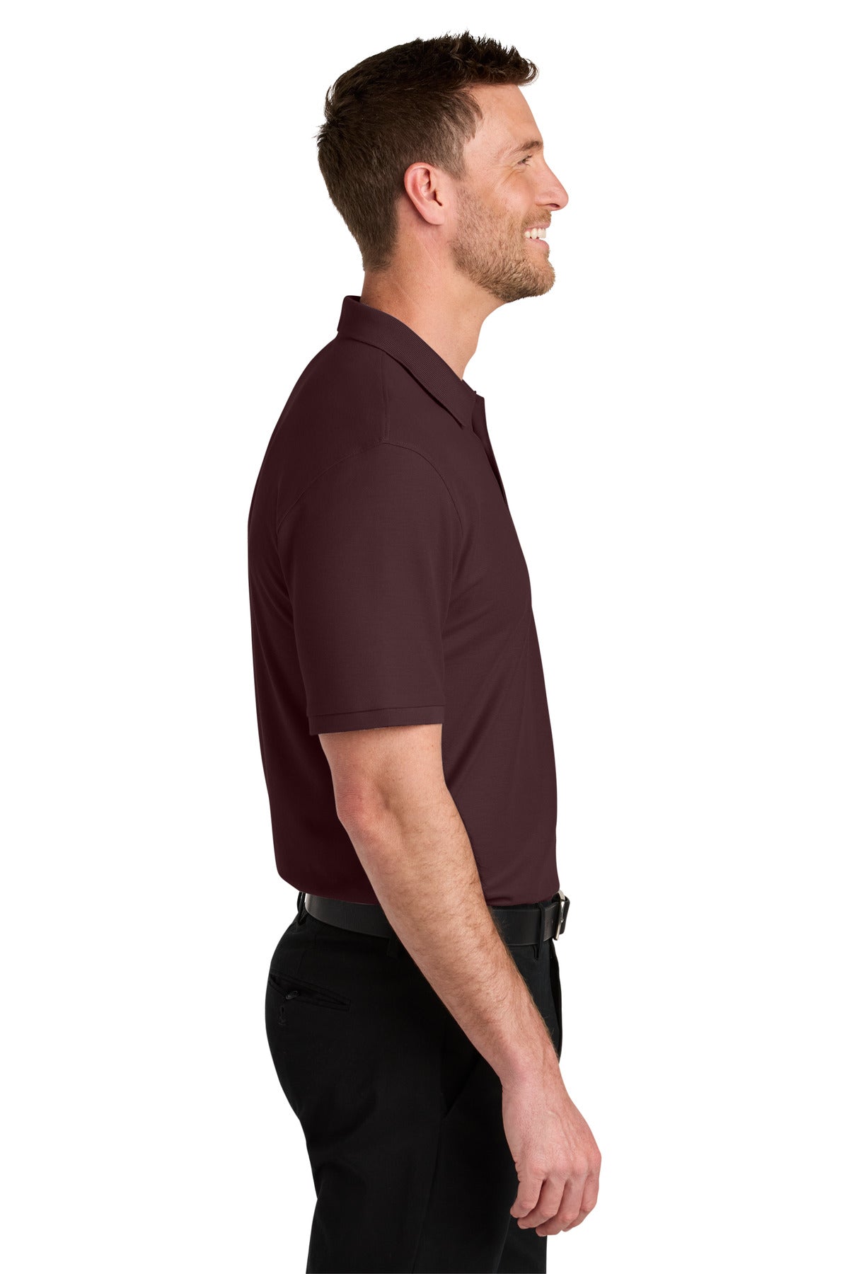 Maroon Port Authority Wearever Signature Pique Polo K200