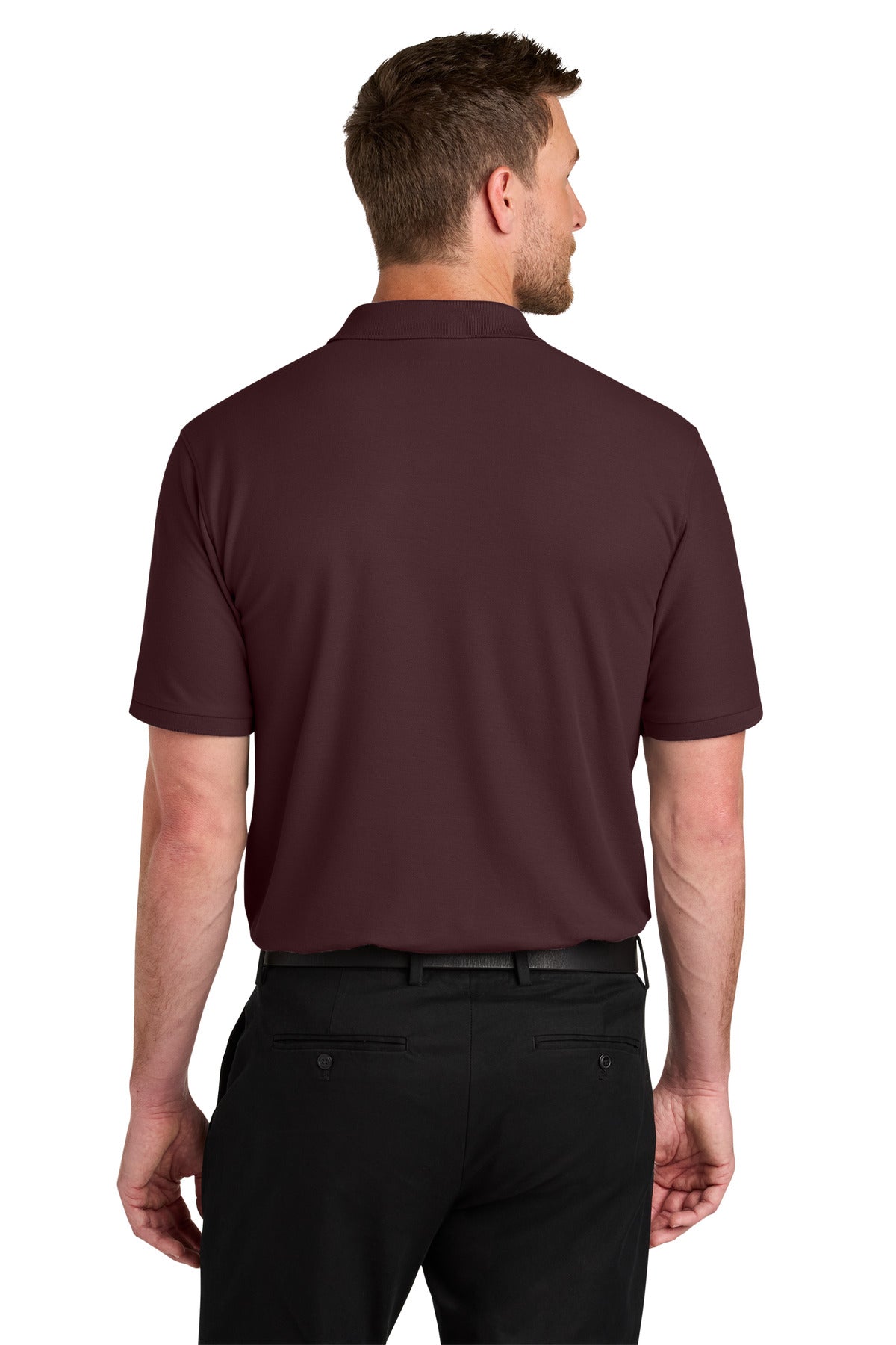 Maroon Port Authority Wearever Signature Pique Polo K200