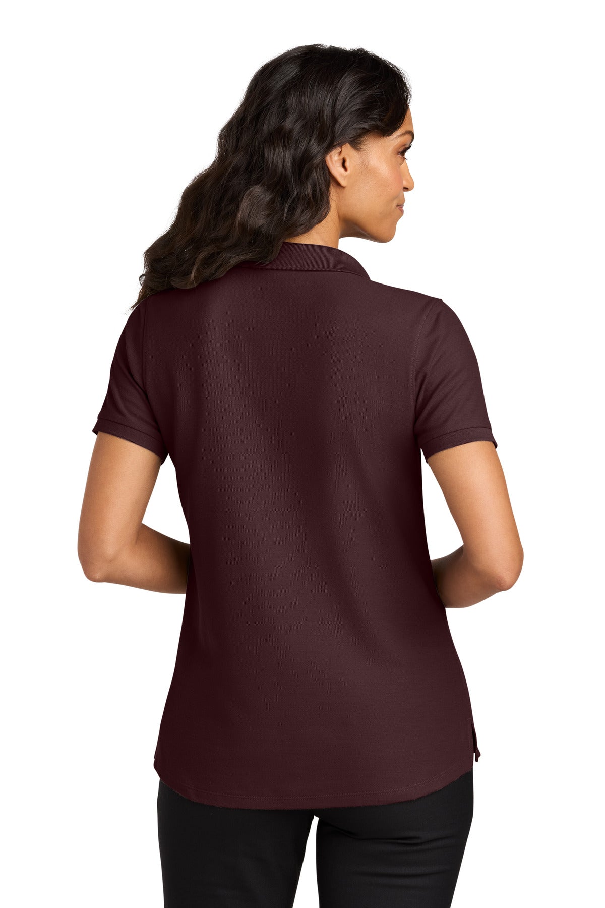 Maroon Port Authority Women's Wearever Signature Pique Polo LK200