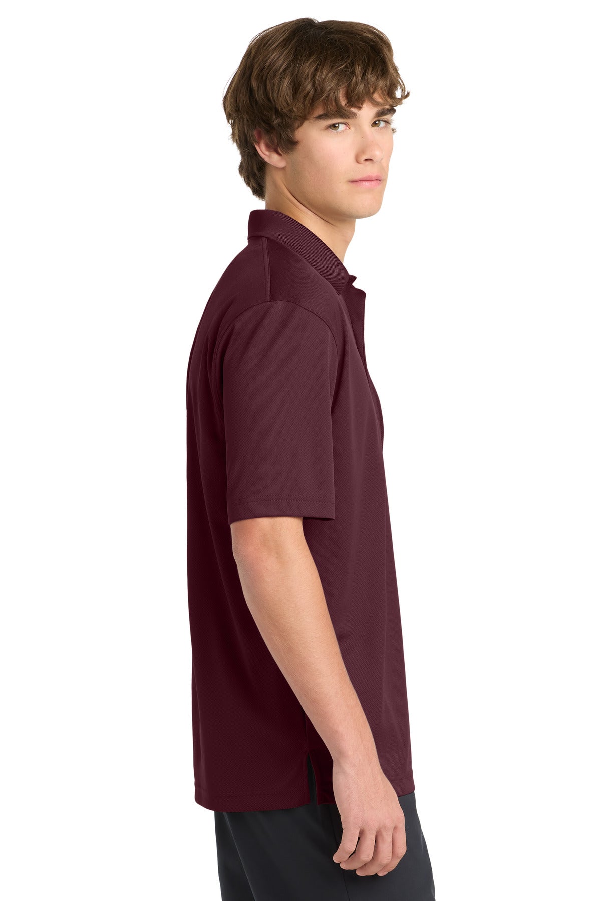 Maroon Sport-Tek Dri-Mesh Polo. K469