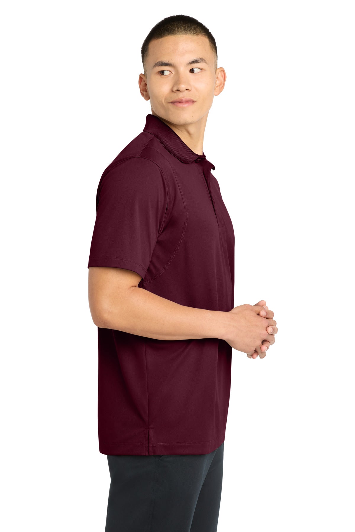 Maroon Sport-Tek Micropique Sport-Wick Polo. ST650