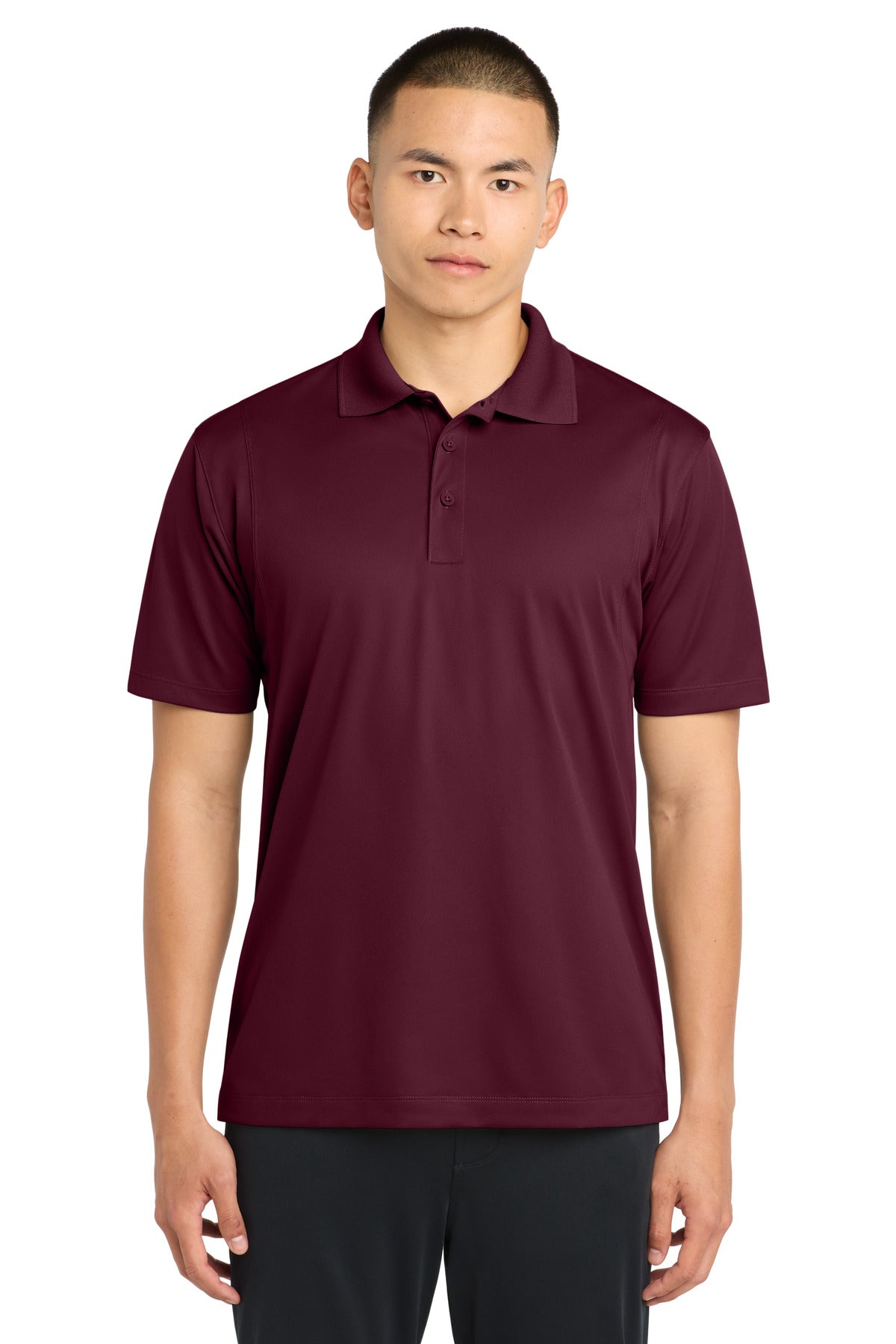 Maroon Sport-Tek Micropique Sport-Wick Polo. ST650