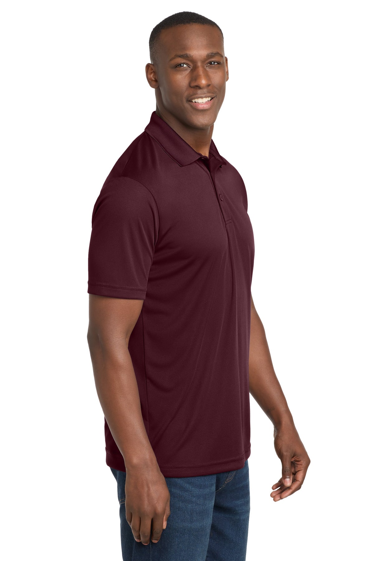 Maroon Sport-Tek PosiCharge Competitor Polo. ST550