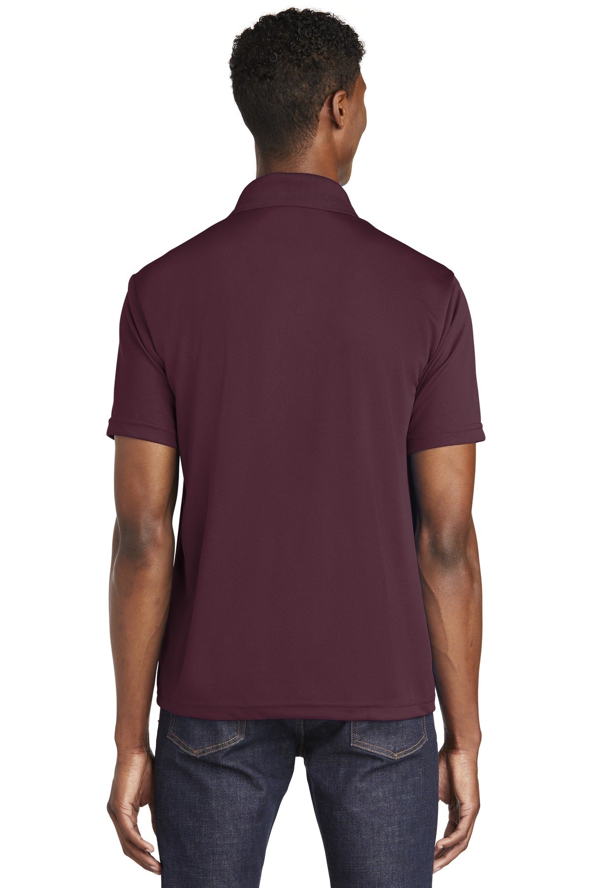 Maroon Sport-Tek PosiCharge RacerMesh Polo. ST640