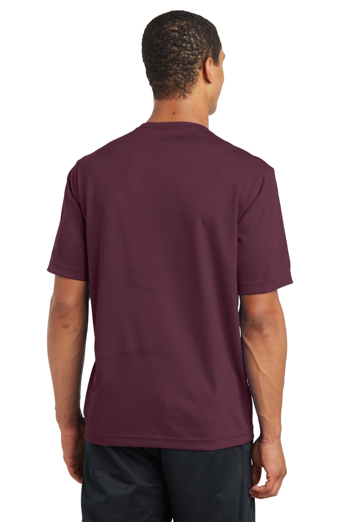 Maroon Sport-Tek PosiCharge RacerMesh Tee. ST340