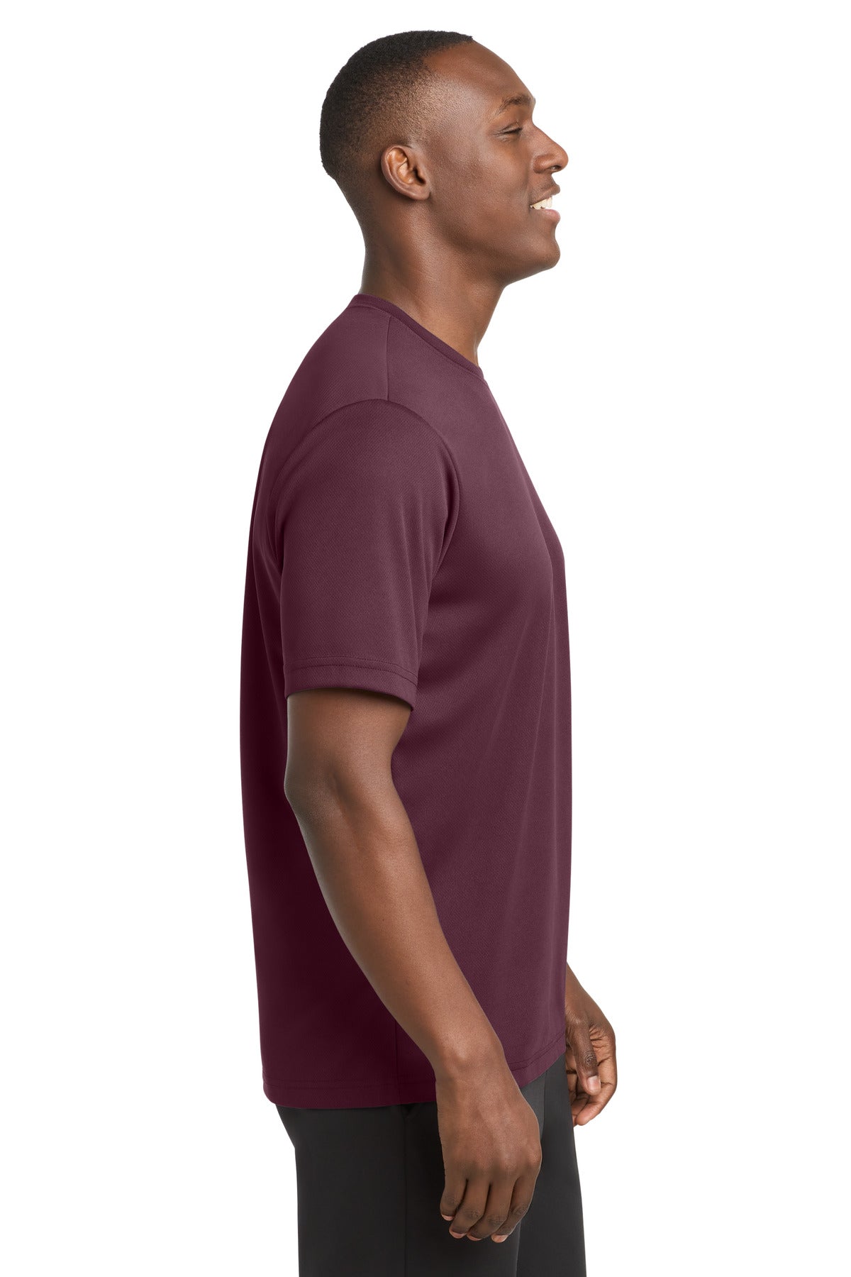 Maroon Sport-Tek PosiCharge RacerMesh Tee. ST340