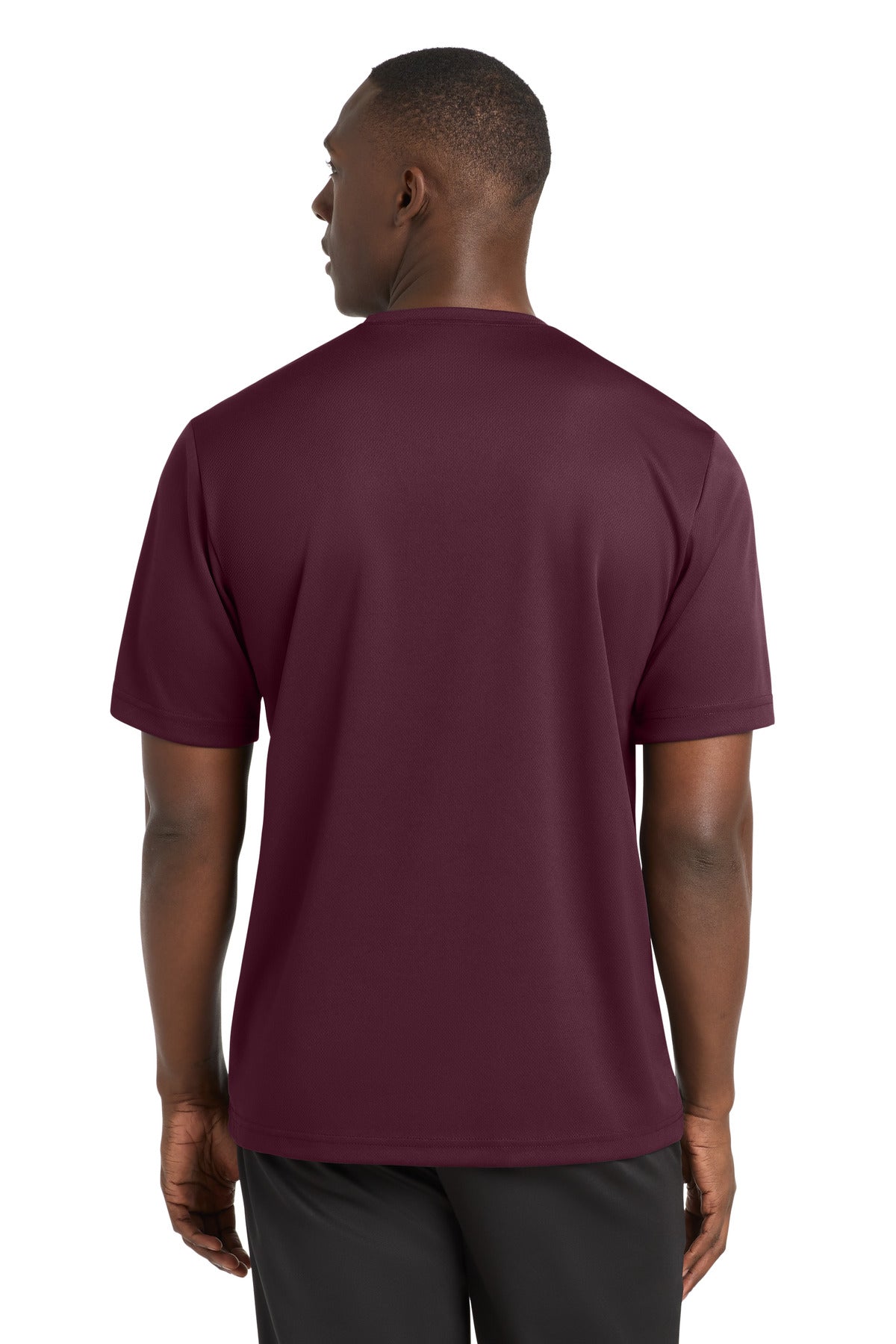 Maroon Sport-Tek PosiCharge RacerMesh Tee. ST340