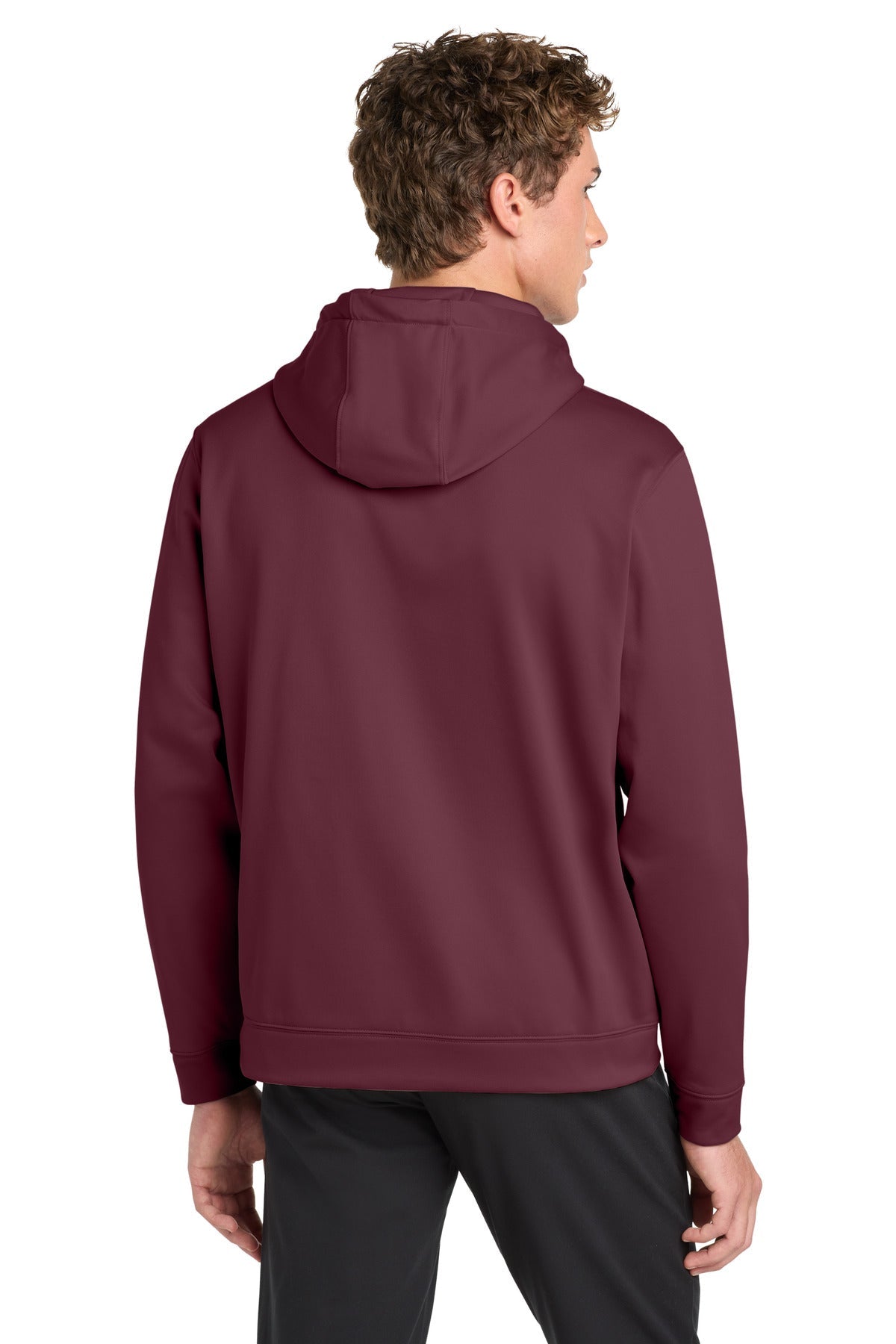 Maroon Sport-Tek Sport-Wick Fleece Hooded Pullover. F244