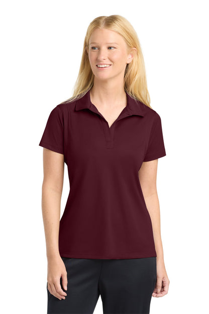 Maroon Sport-Tek Women's Micropique Sport-Wick Polo. LST650