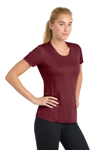 Maroon Sport-Tek Women's PosiCharge Competitor Tee. LST350