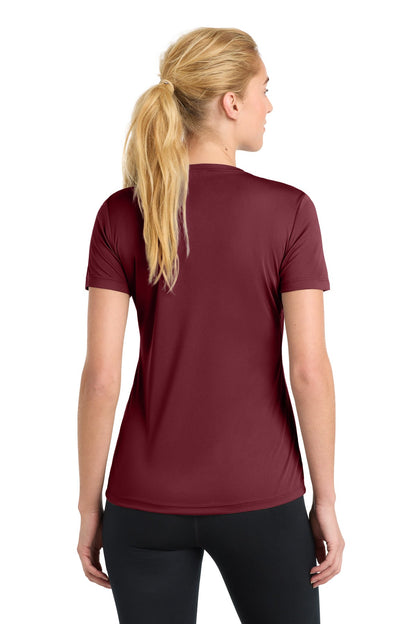 Maroon Sport-Tek Women's PosiCharge Competitor Tee. LST350