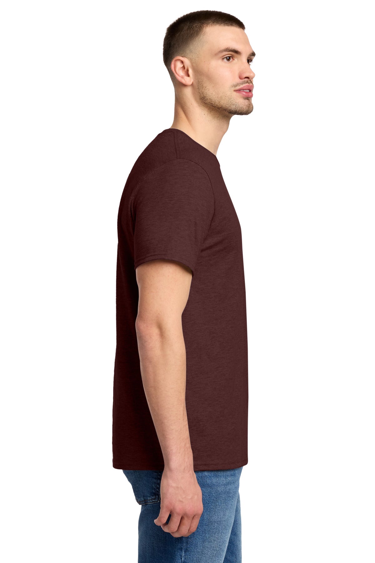 MaroonHthr Jerzees Premium Blend Ring Spun T-Shirt 560M