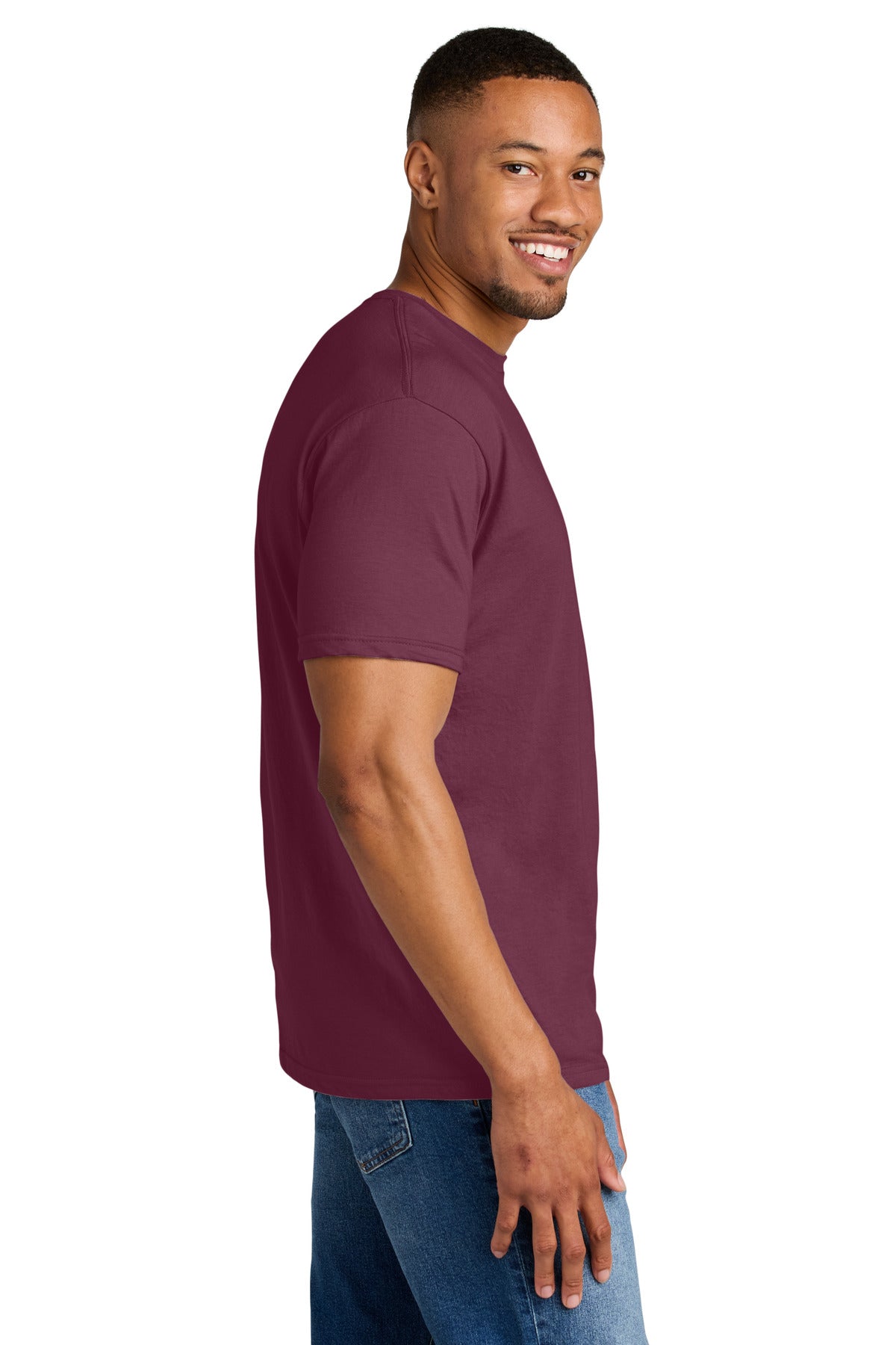 MaroonMist Gildan Softstyle CVC Tee 64000CVC