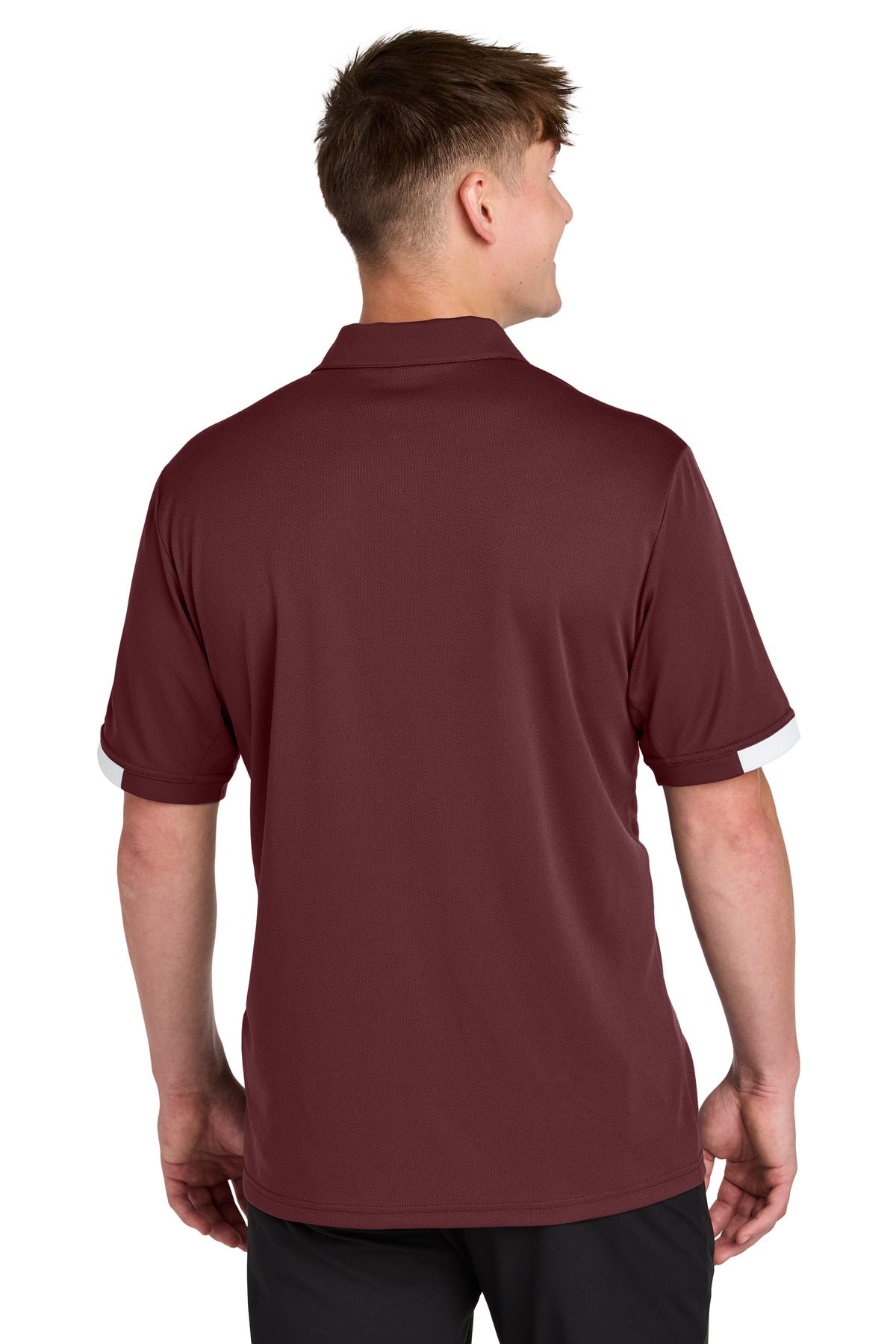 Mar/White Sport-Tek Club Colorblock Polo ST444