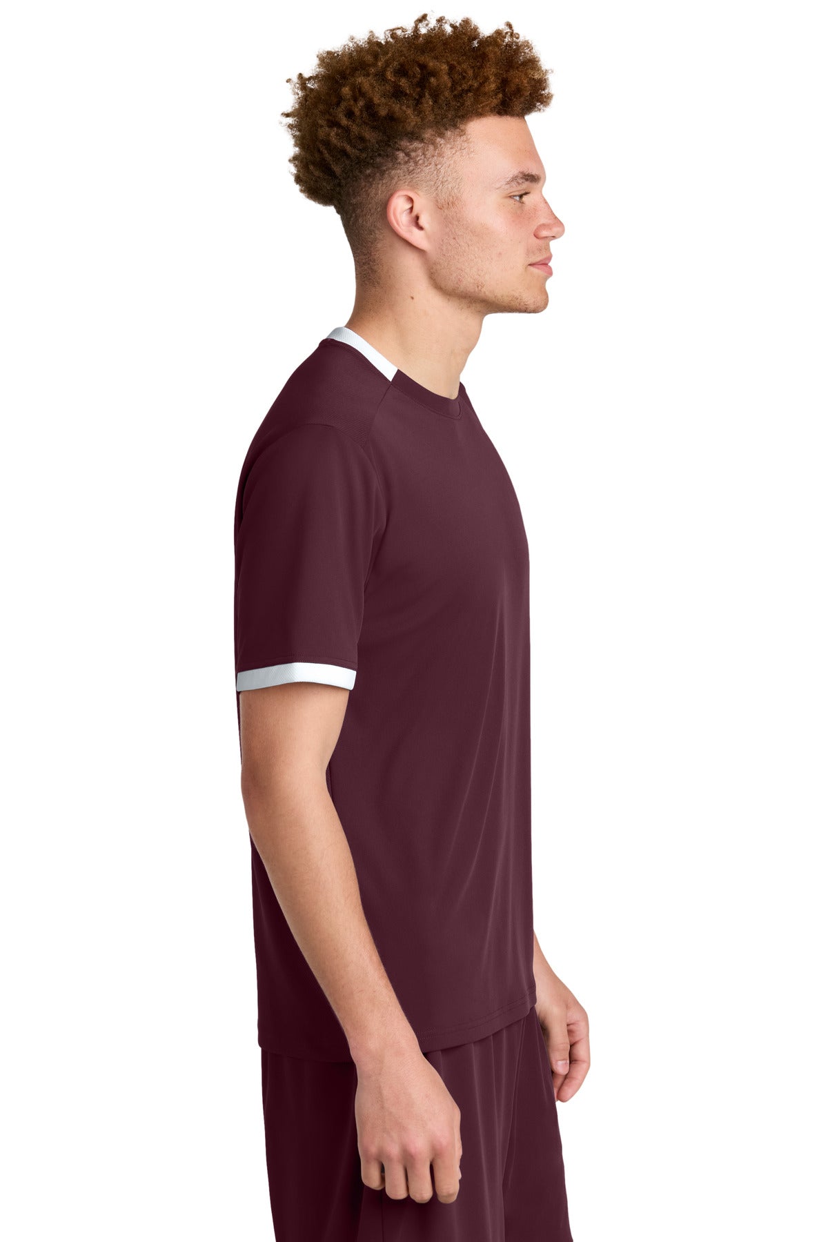 Mar/White Sport-Tek Club Short Sleeve Crew ST440