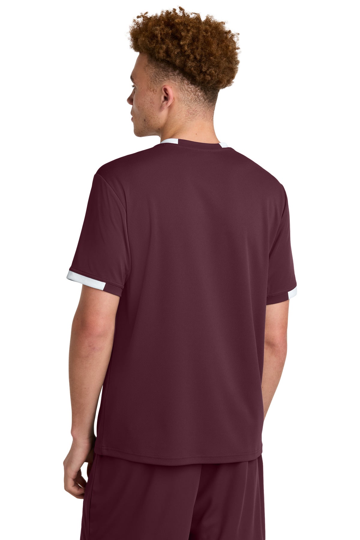 Mar/White Sport-Tek Club Short Sleeve Crew ST440