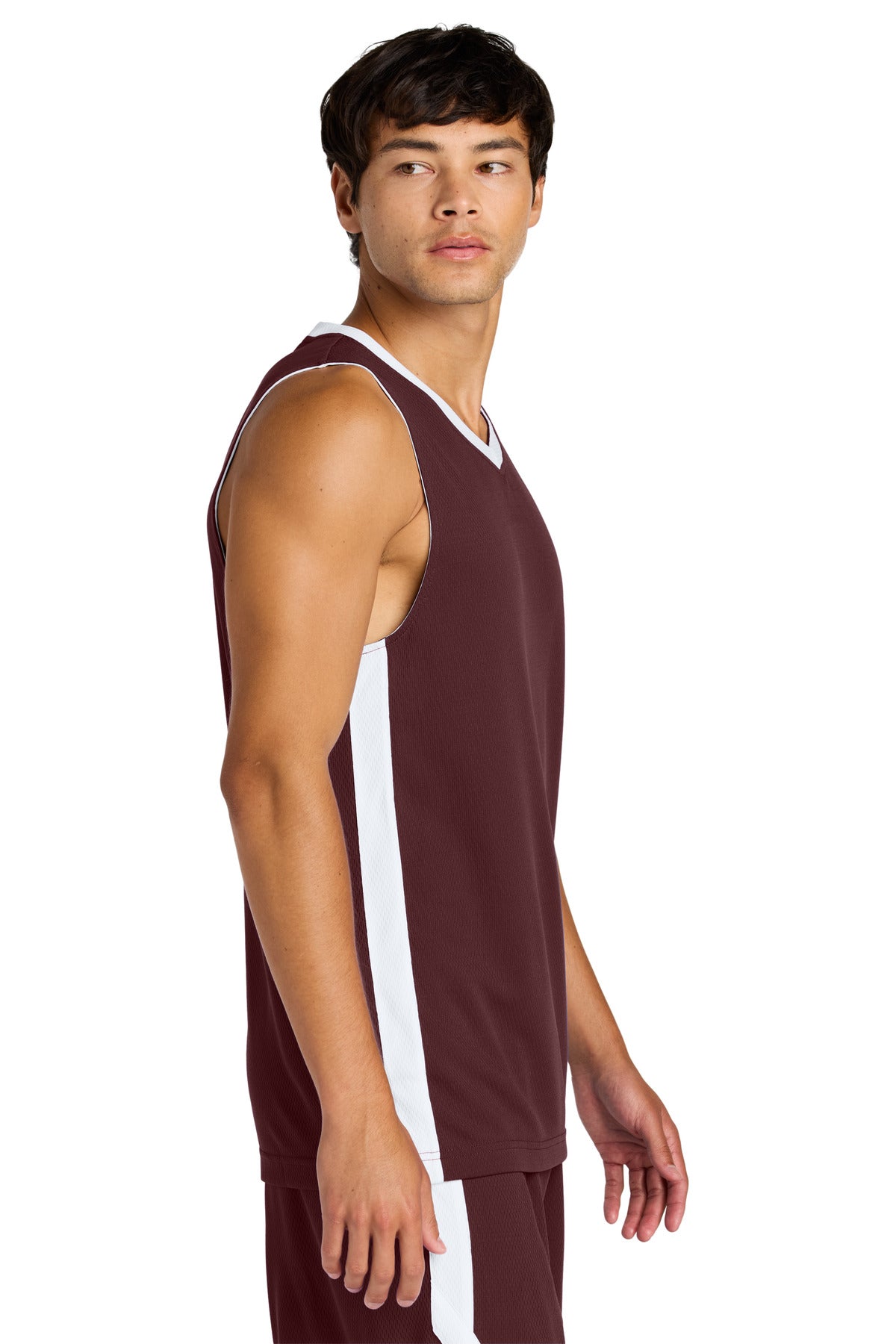 Mar/White Sport-Tek Rival Basketball Rev Jersey ST900