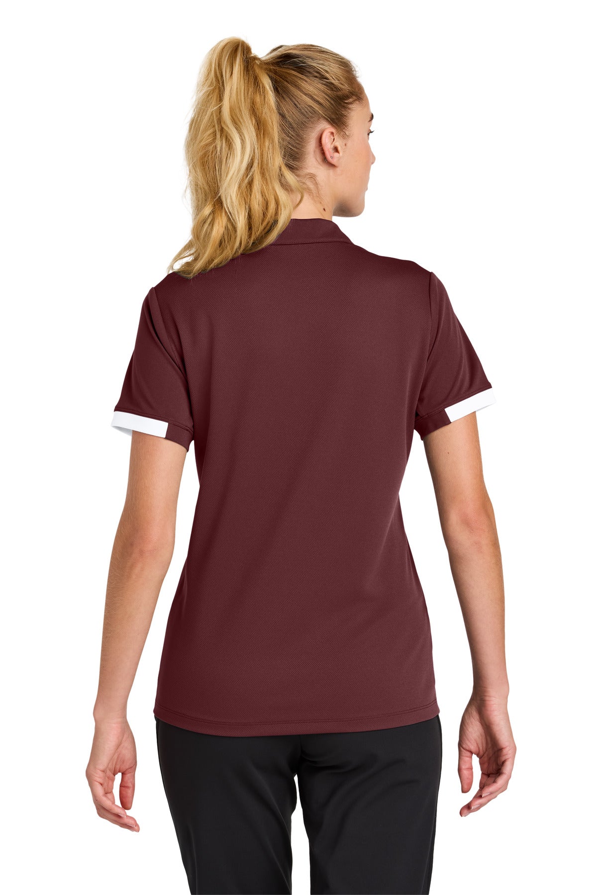 Mar/White Sport-Tek Women's Club Colorblock Polo LST444