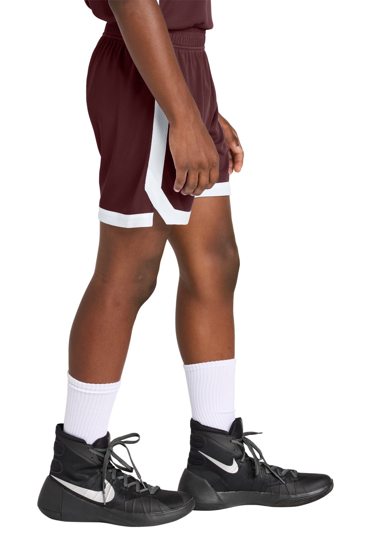 Mar/White Sport-Tek Youth Rival Basketball 5" Short YST901