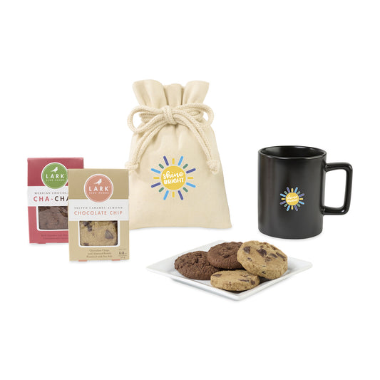 Matte Black Lark Welcoming Cookie Treat Mug Stuffer