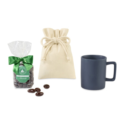 Matte Navy Harbor Sweets Chocolate Covered Almonds Mug Stuffer plain