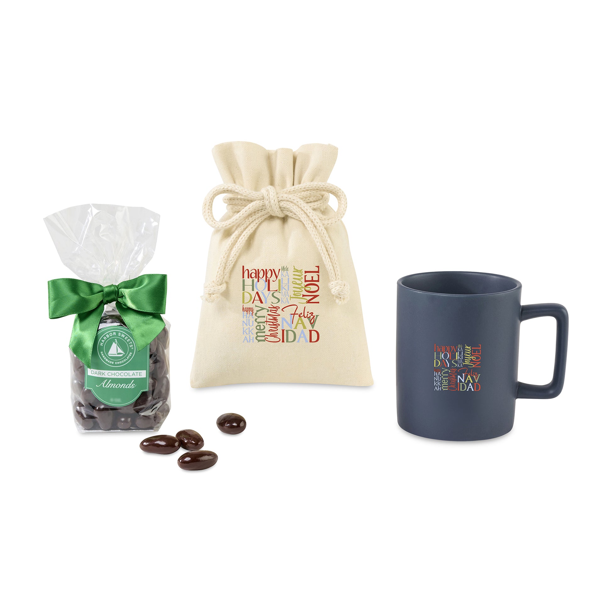 Matte Navy Harbor Sweets Chocolate Covered Almonds Mug Stuffer