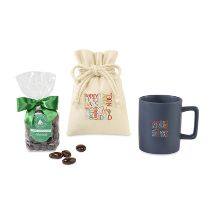 Matte Navy Harbor Sweets Chocolate Covered Almonds Mug Stuffer