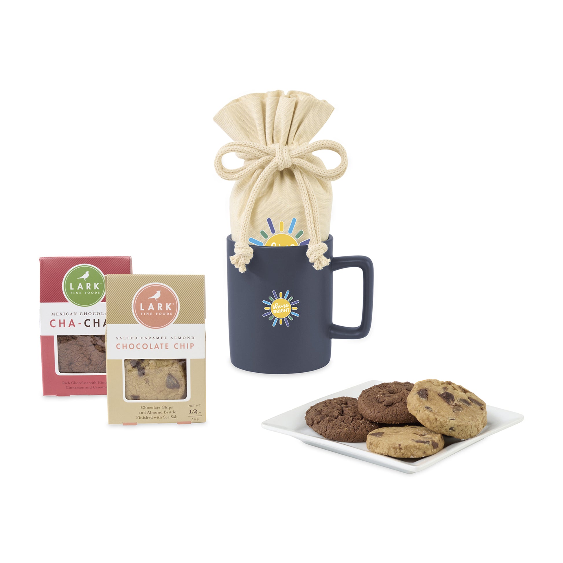Matte Navy Lark Welcoming Cookie Treat Mug Stuffer