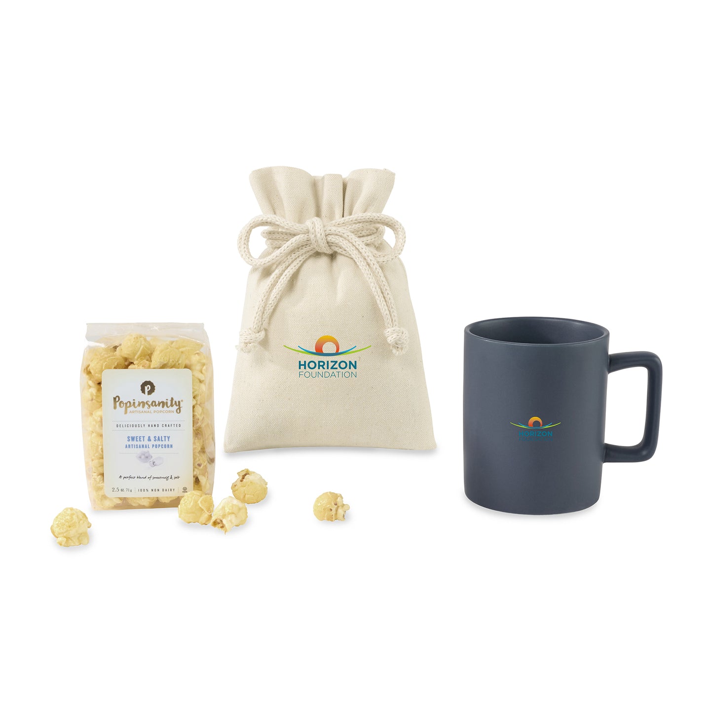 Matte Navy Poppinsanity Artisanal Popcorn Mug Stuffer