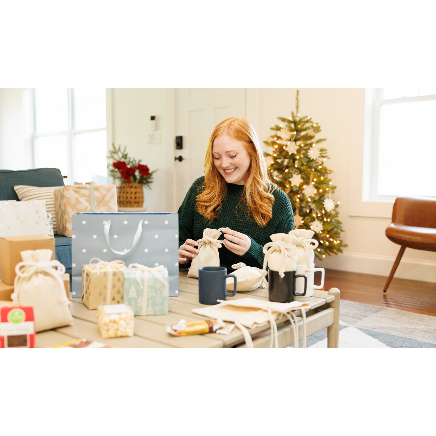 Matte White Harbor Sweets Chocolate Covered Almonds Mug Stuffer