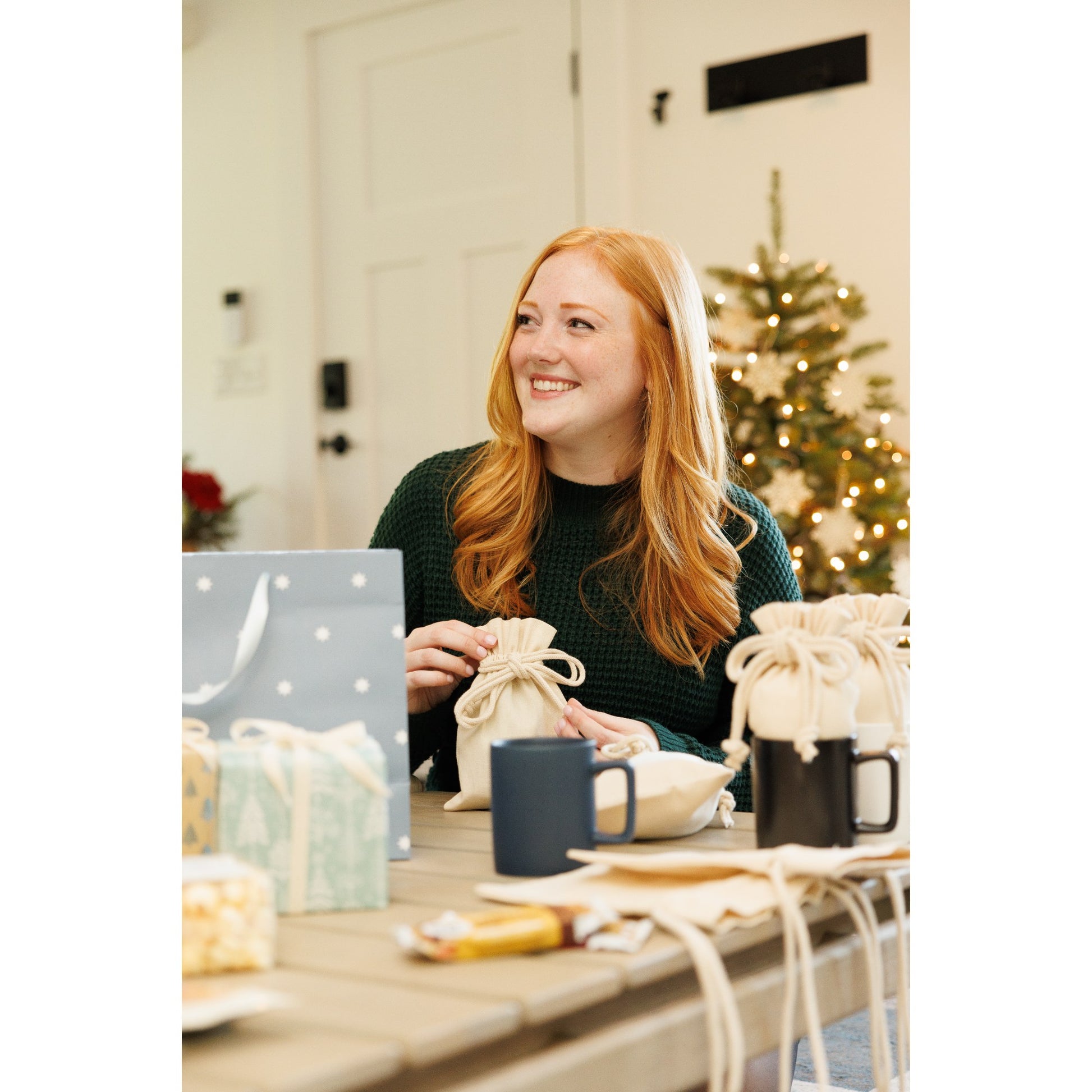 Matte White Harbor Sweets Chocolate Covered Almonds Mug Stuffer