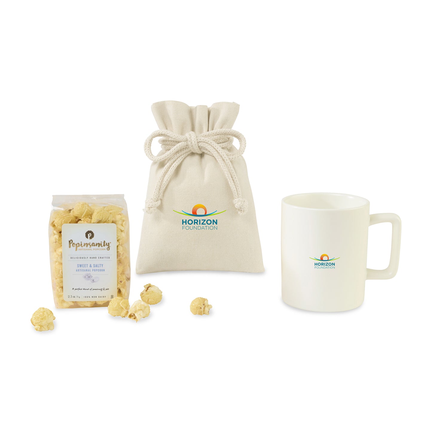 Matte White Poppinsanity Artisanal Popcorn Mug Stuffer