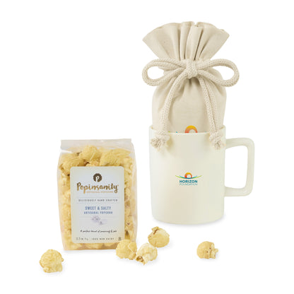 Matte White Poppinsanity Artisanal Popcorn Mug Stuffer