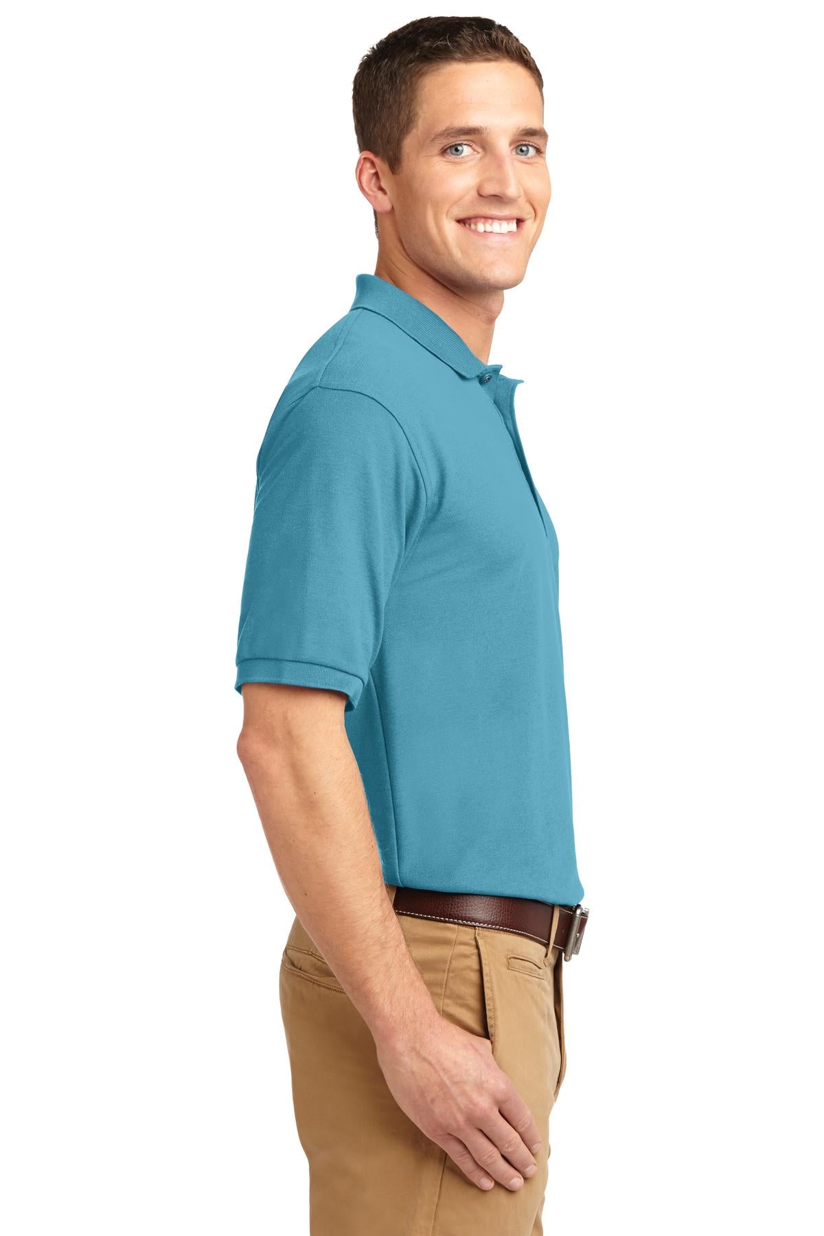 Maui Blue Port Authority Extended Size Silk Touch Polo K500ES