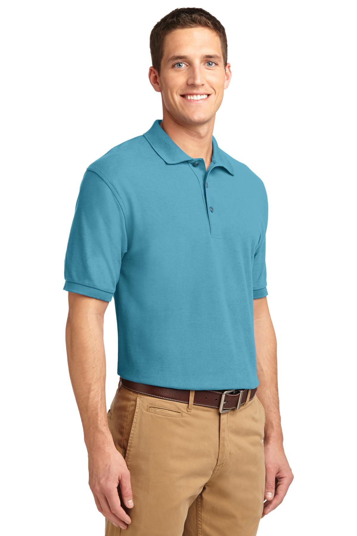 Maui Blue Port Authority Extended Size Silk Touch Polo K500ES